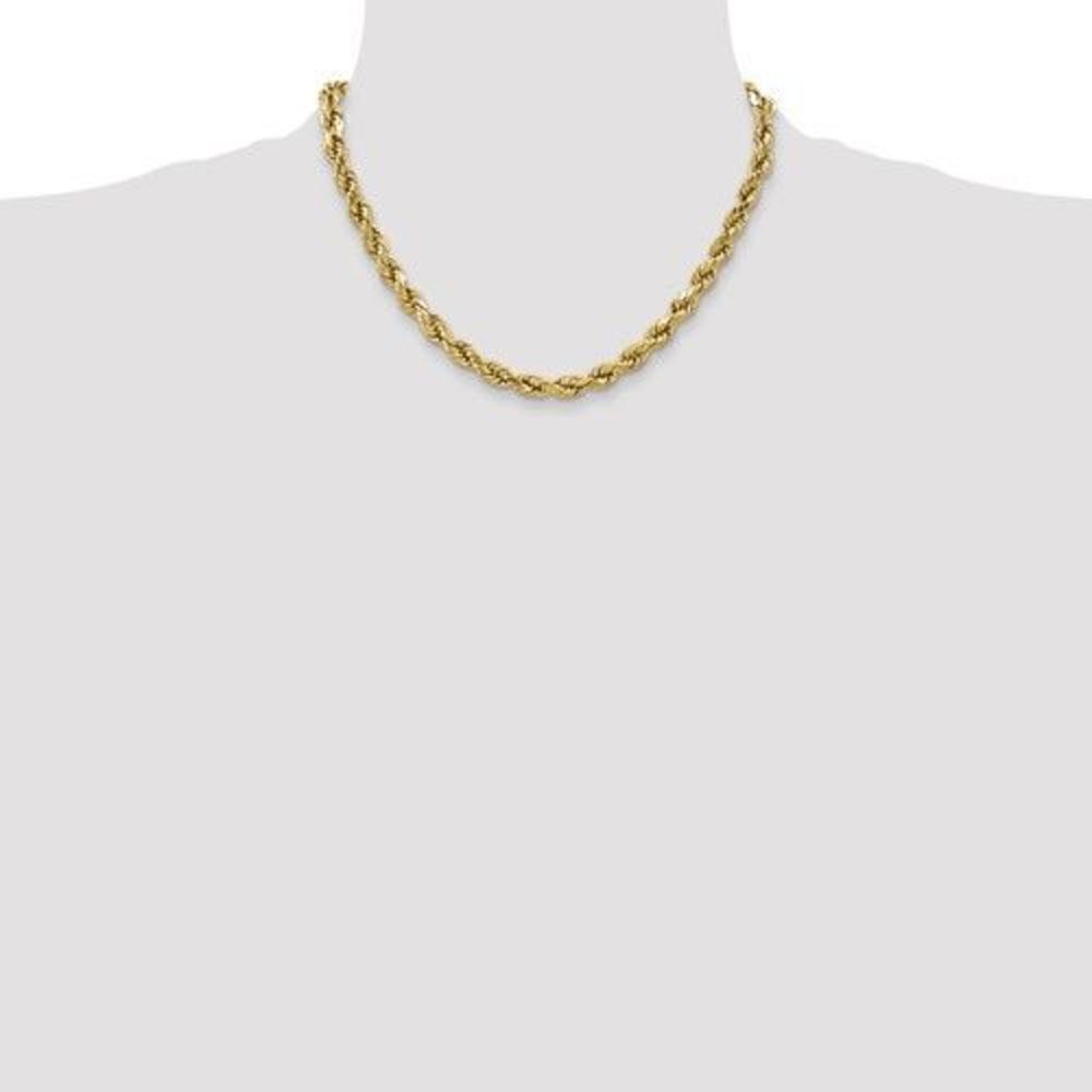 10k Gold 20 inch Diamond-Cut Rope Chain